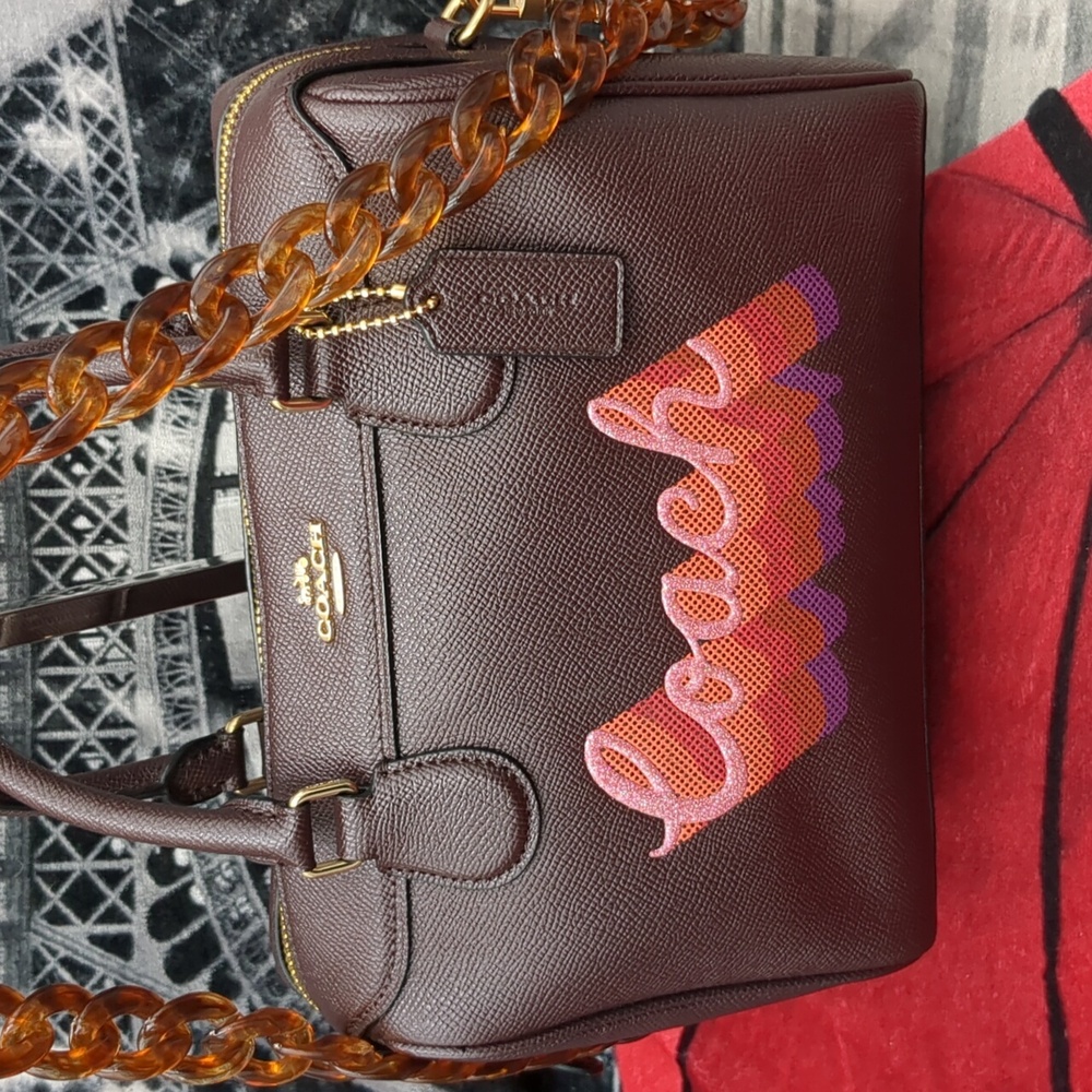 Coach Mini Bennett Satchel Oxblood F38996